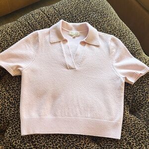 Marled Soft Pink Knit Sweater